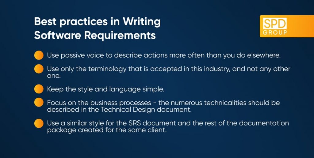 How to Write Software Requirement Specification (SRS) Doc | SPD Technology