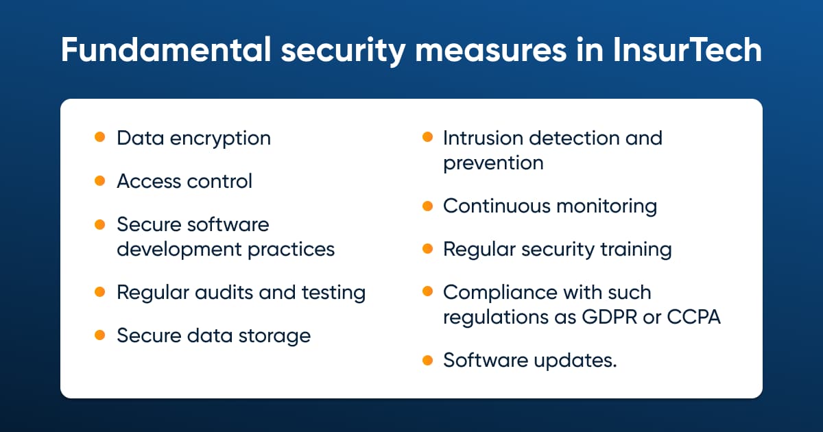 The mandatory measures to ensure security